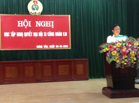 Học tập, quán triệt nghị quyết đại hội XI Công đoàn Việt Nam