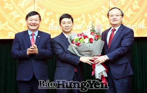 Công bố quyết định của Ban Bí thư điều động, luân chuyển, chỉ định đồng chí Nguyễn Duy Hưng giữ chức  Phó Bí thư Thường trực Tỉnh ủy 