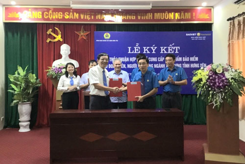 Công đoàn ngành Xây dựng tỉnh Hưng Yên ký thỏa thuận hợp tác với          Công ty Bảo hiểm Bảo Việt Hưng Yên về Chương trình phúc lợi đoàn viên ngành Xây dựng tỉnh Hưng Yên 