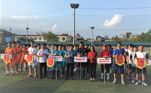 Công đoàn ngành Xây dựng tỉnh Hưng Yên tổ chức Giải bóng đá công nhân, viên chức, lao động năm 2022