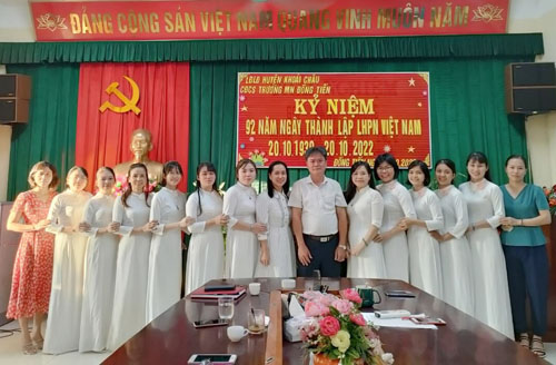 Công đoàn cơ sở - LĐLĐ huyện Khoái Châu tổ chức các hoạt động kỉ niệm 92 năm ngày thành lập Hội Liên hiệp Phụ nữ Việt Nam (20/10/1930-20/10/2022) và 12 năm Ngày Phụ nữ Việt Nam (20/10)