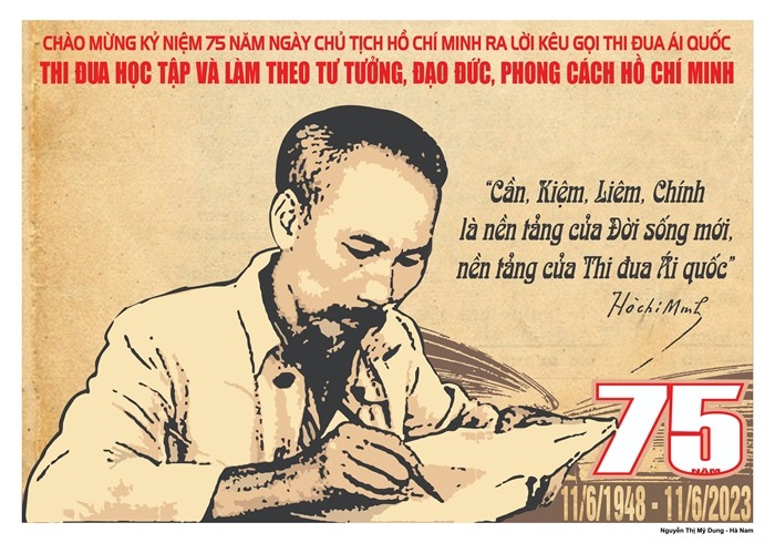 Kỷ niệm 75 năm Ngày Chủ tịch Hồ Chí Minh ra Lời kêu gọi thi đua ái quốc (11/6/1948 - 11/6/2023)