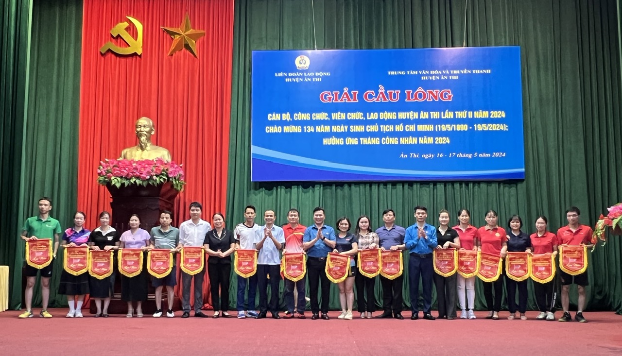 Giải cầu lông cán bộ công nhân viên chức, người lao động huyện Ân Thi năm 2024