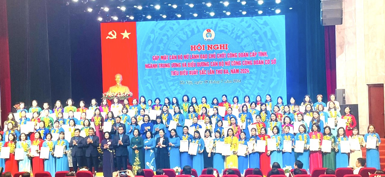 95 Trưởng ban nữ công công đoàn cơ sở được Tổng Liên đoàn Lao động Việt Nam biểu dương lần thứ 3, năm 2024