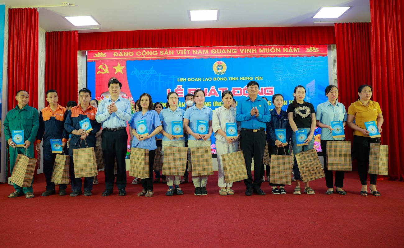 Liên đoàn Lao động tỉnh Hưng Yên tổ chức Lễ phát động Tháng Công nhân 2024